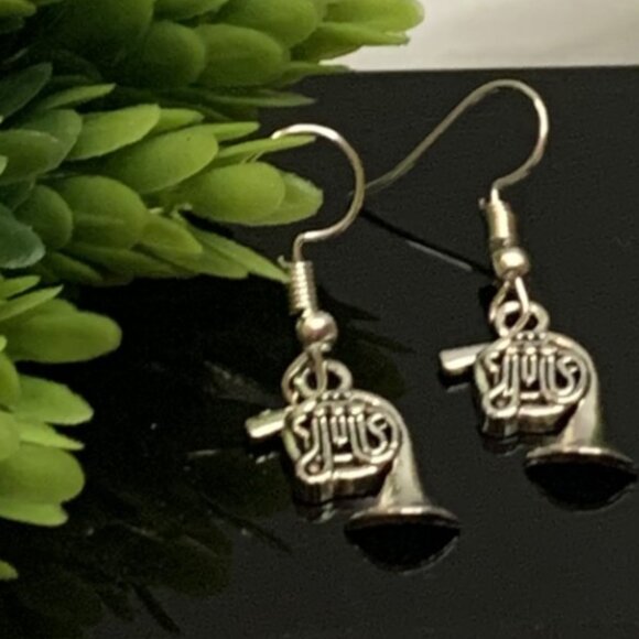 French Horn Earring, Orchestra Earring, Band Earring, Music Earring, Instrument - Picture 3 of 6